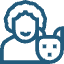 Icon representing hospitality-focused veterinary care