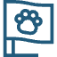 Icon representing community engagement and philanthropy