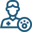Veterinary medical care services icon