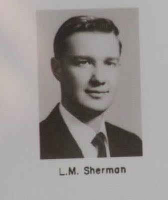 L.M. Sherman, original founder of Richmond Animal Hospital, in vintage portrait